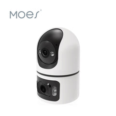 MOES Camara PTZ Interior 2K Dual Lens Inteligente