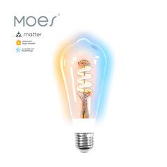 MOES Bombillo LED Vintage E27 RGB+CW 4.9W