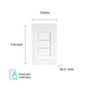 Smart Omnia Apagador ESSENTIALS Híbrido WiFi 3 Vías (Blanco)