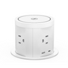 Smart Omnia Torre de Poder Elevación Hidráulica 4 Tomas + USB C & A + Carga Inálambrica White