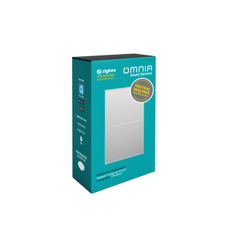 Smart Omnia Apagador GALAXY Zigbee 2 Vía (White)