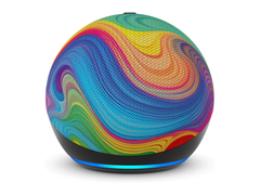 Echo Dot Alexa Rainbow Swirl